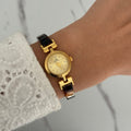 Gold/Brown Mini watch Bracelet