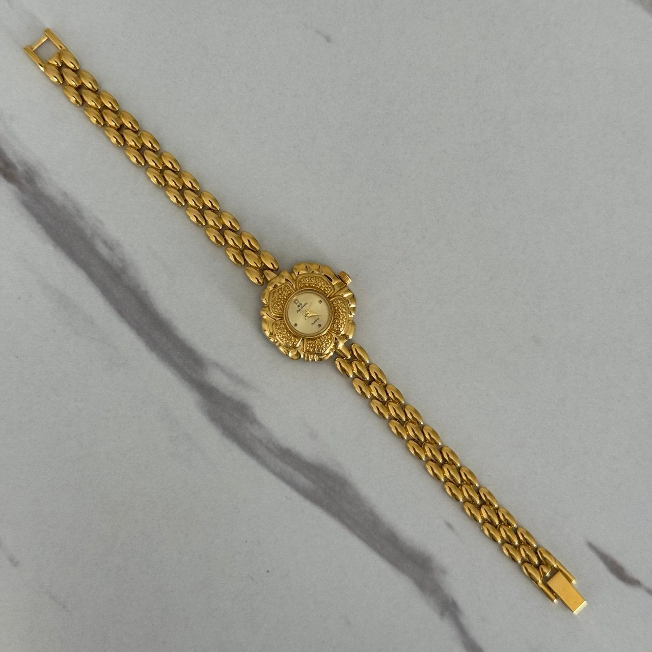 Vintage Vibe Floral Gold Mini watch