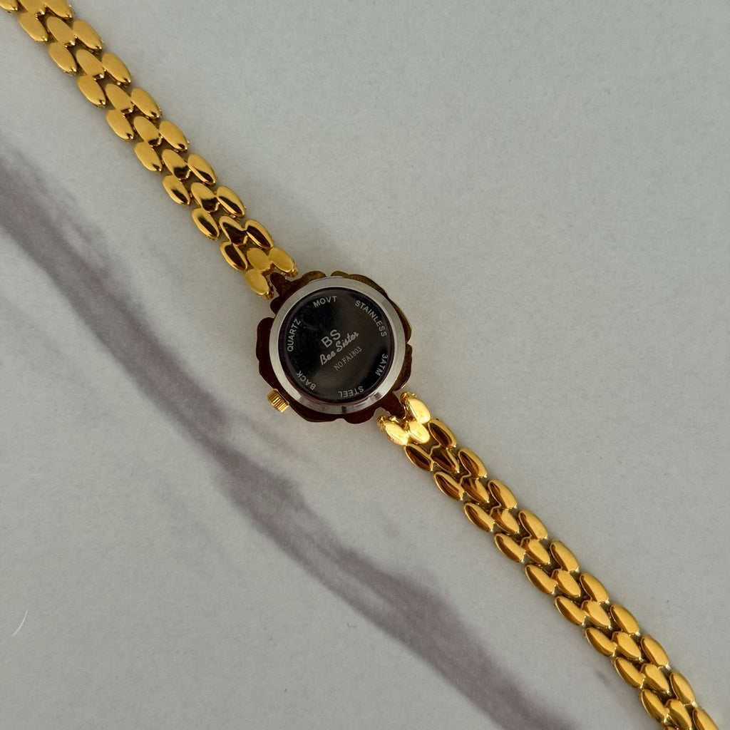 Vintage Vibe Floral Gold Mini watch