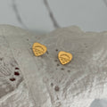 Gold Heart Earrings
