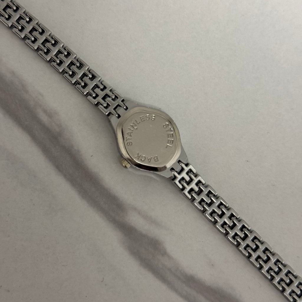 Vintage style Silver/White Watch Bracelet