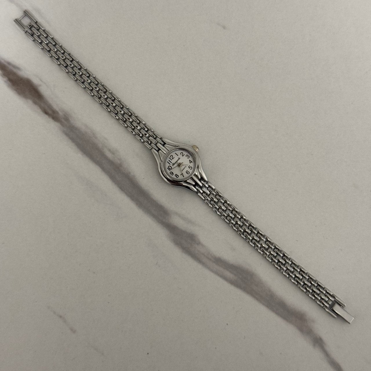 Vintage style Silver/White Watch Bracelet