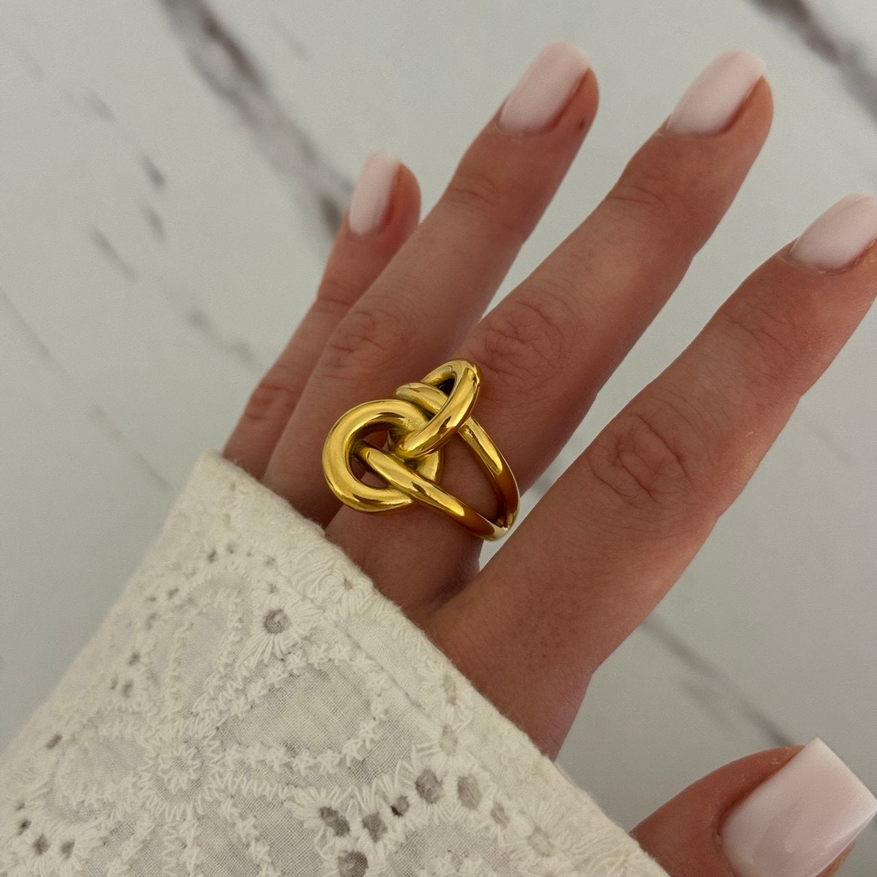 Gold Bow Ring