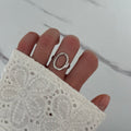 Vintage Vibe Silver Oval Ring