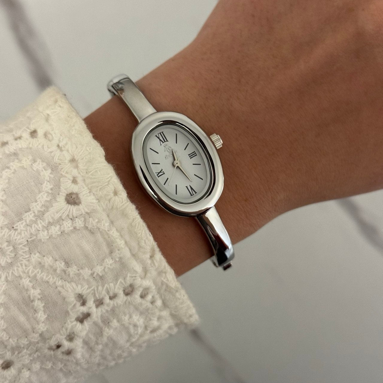 Catalina Silver/White Mini Watch