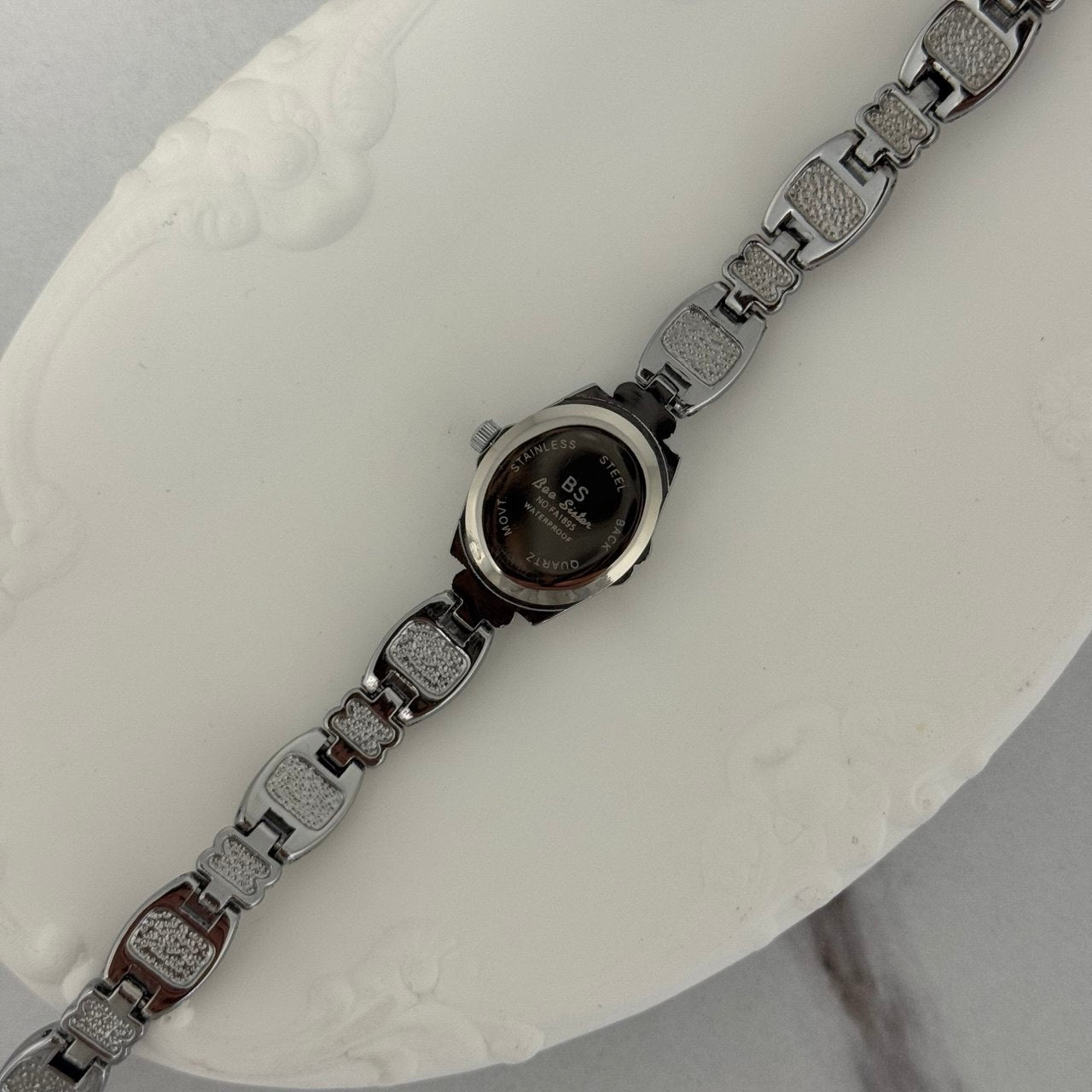 Silver Multicolour Stones Watch