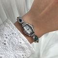 Silver Multicolour Stones Watch