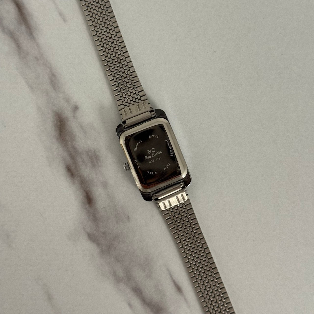 Silver/White Mini Watch