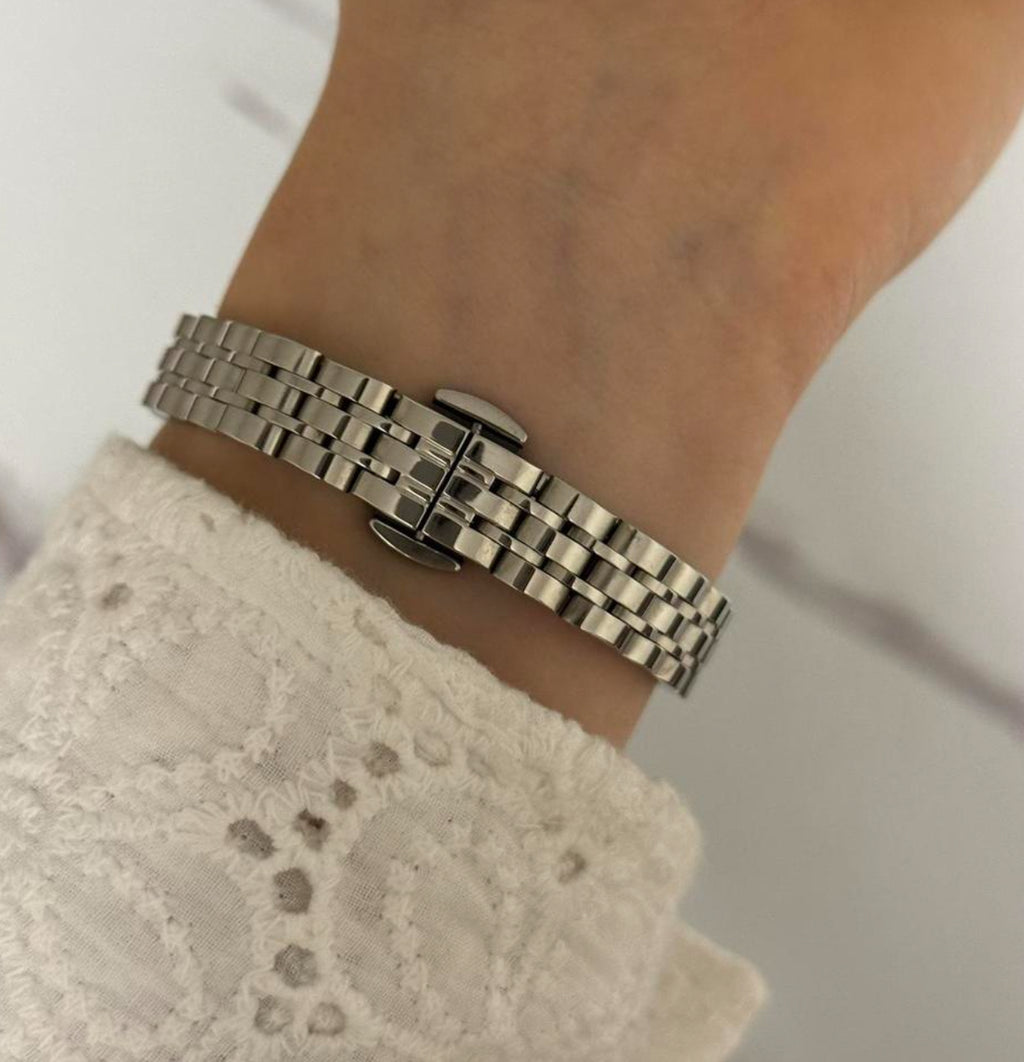 Vintage Inspired Silver Mini Watch