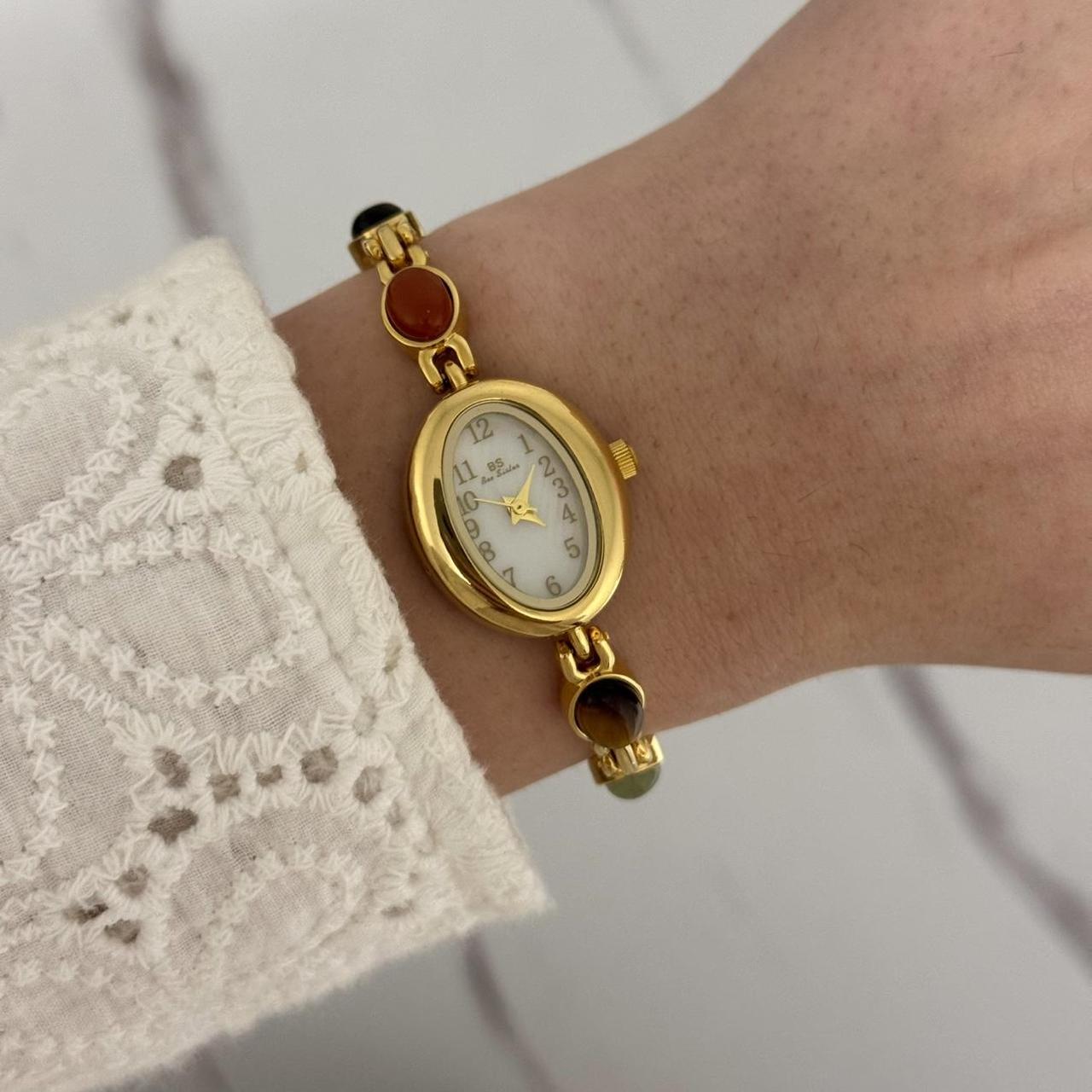 Mini watch Barca multicoloured natural stone