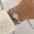 Silver/Pink Mini Watch