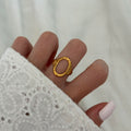Oval Gold Ring