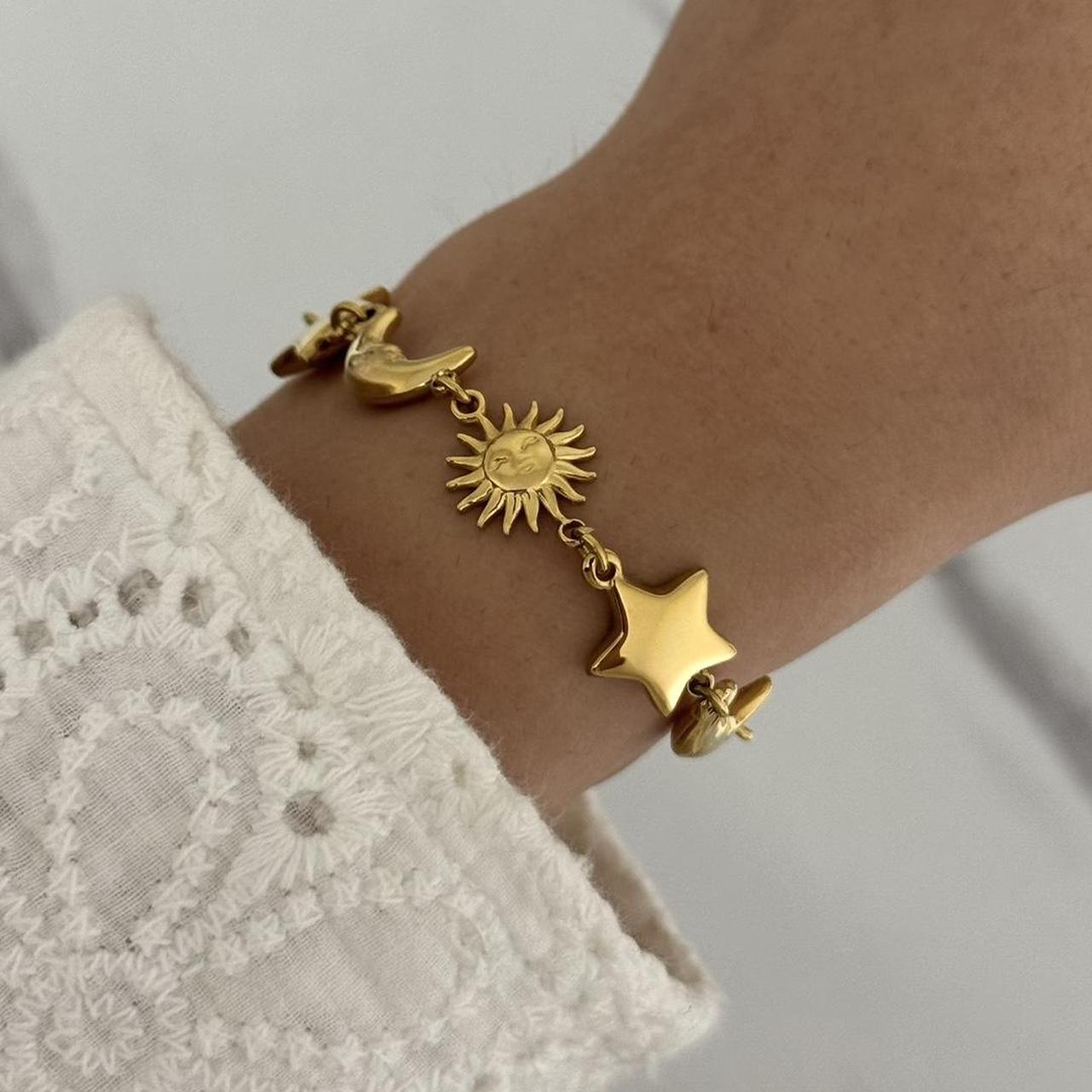 Gold Sun/Moon Bracelet