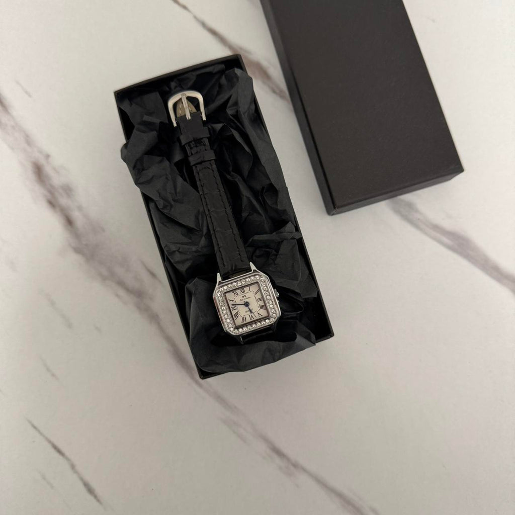 Retro Silver/Black Watch