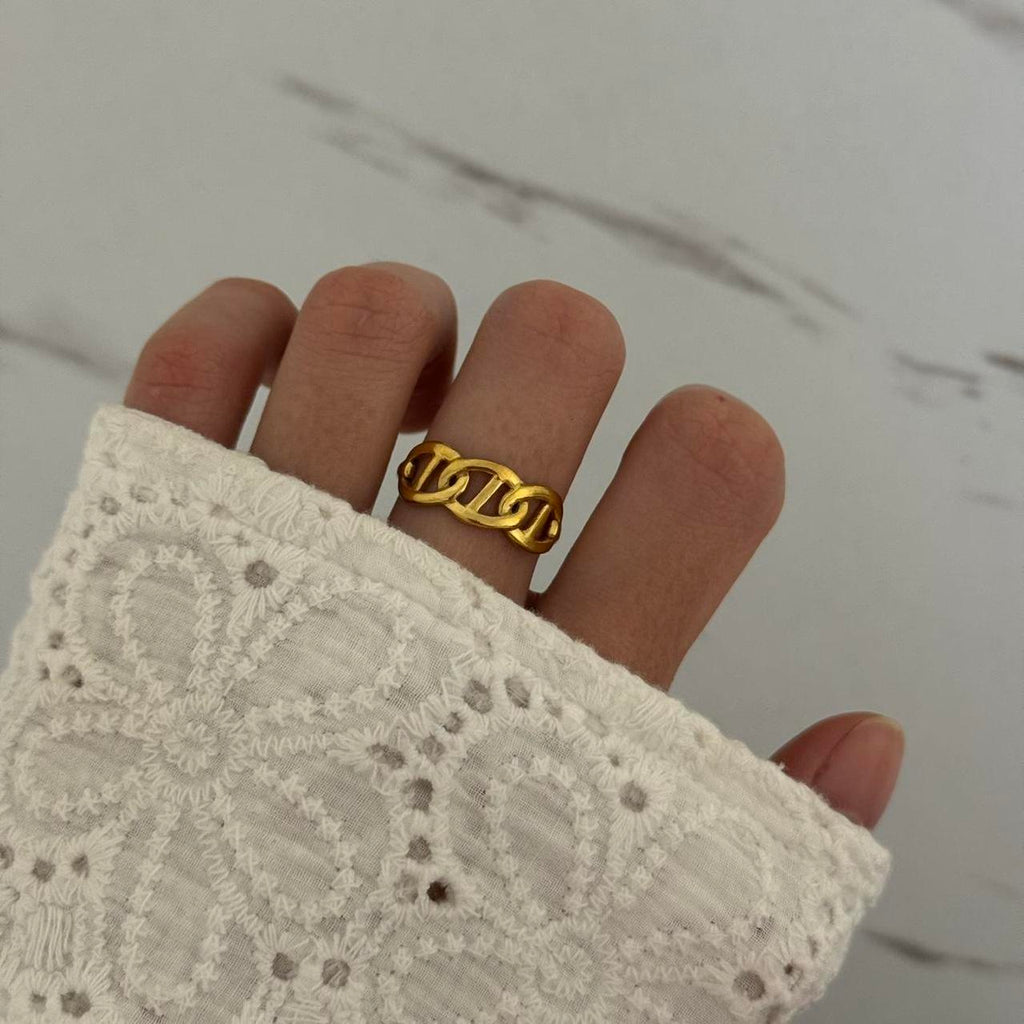Gold Chain Ring