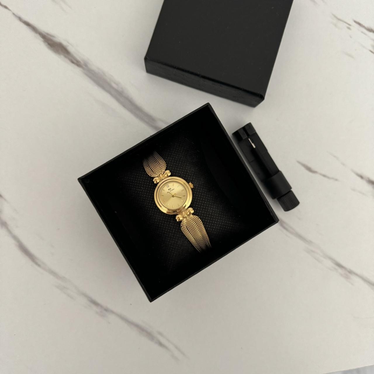 Round Gold Mini Watch