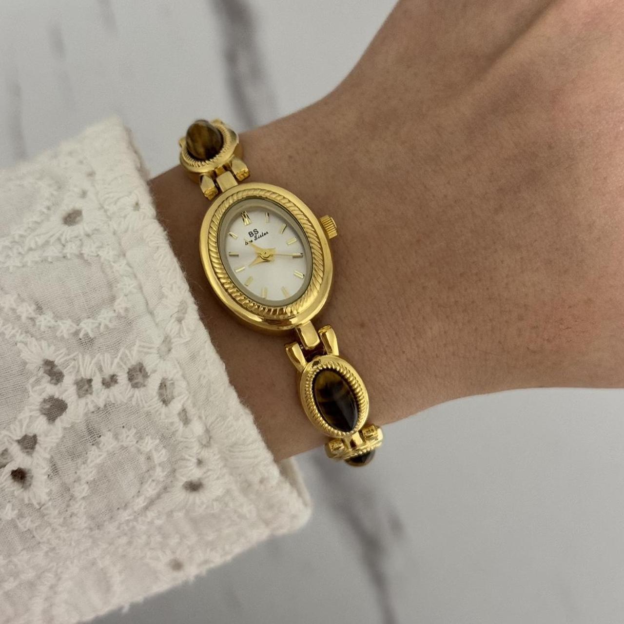 Watch Gold/Brown stones