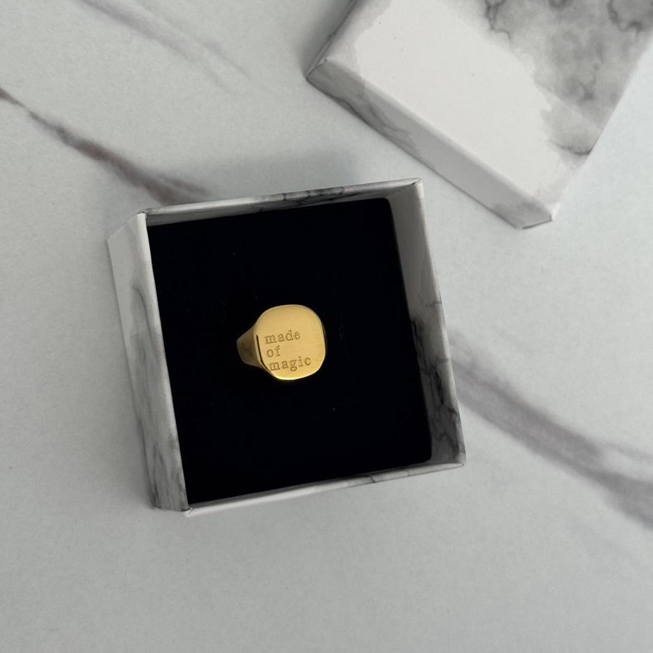 Vintage Style Gold Ring “Made of Magic”