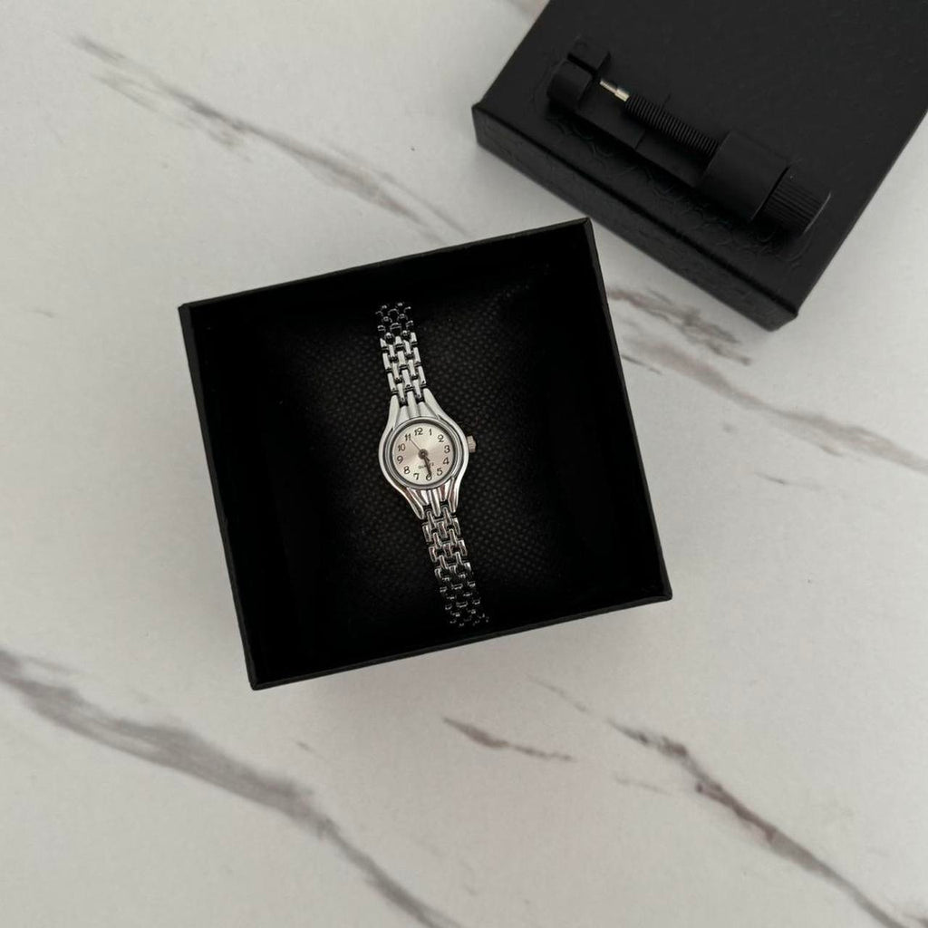 Mini Silver/White Watch