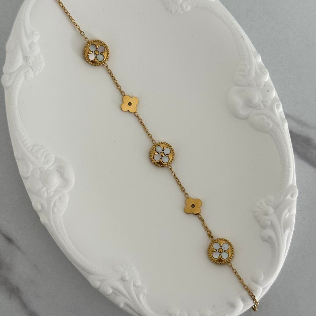 Gold Floral Bracelet