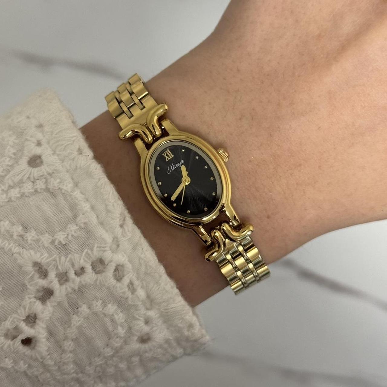 Vintage Style Gold/Black Watch