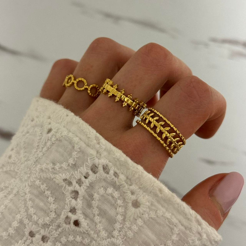 Set of 3 Gold Rings