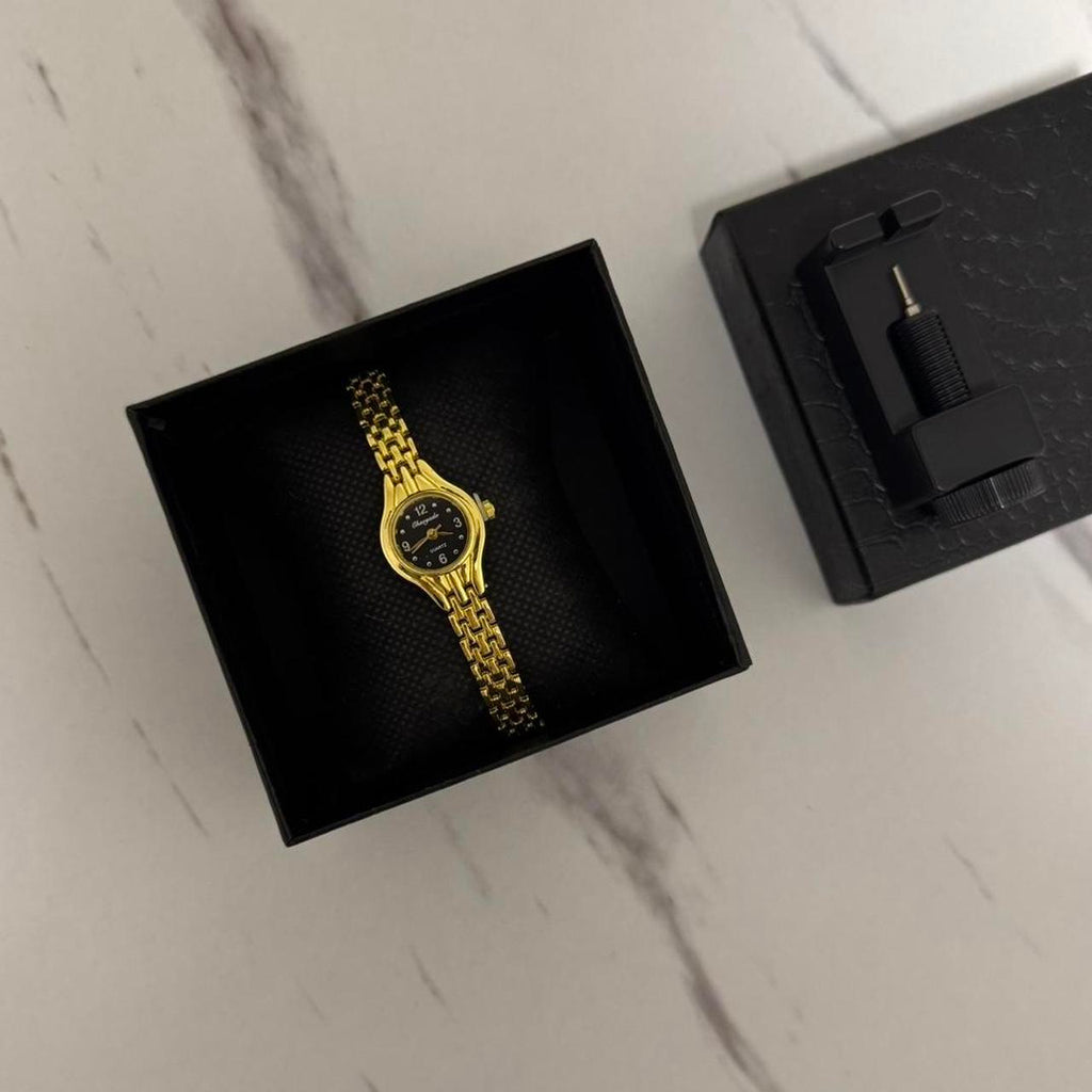 Gold/Black Mini Watch