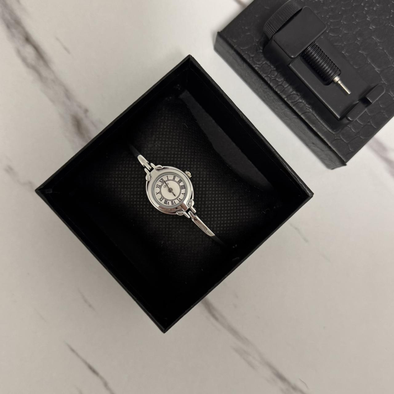 Tiny Silver Watch Bracelet