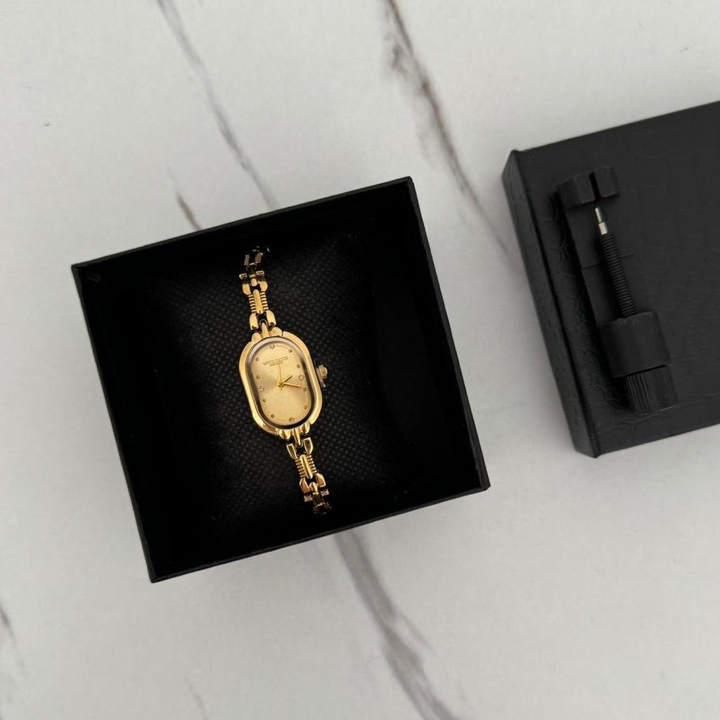 Gold mini watch PARIS