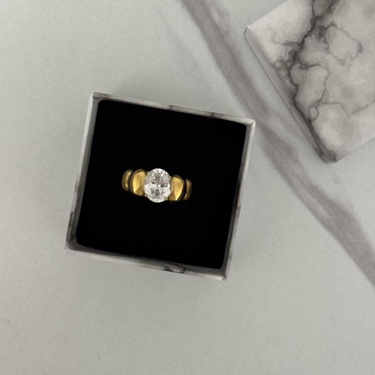Gold Ring Zircon Stone