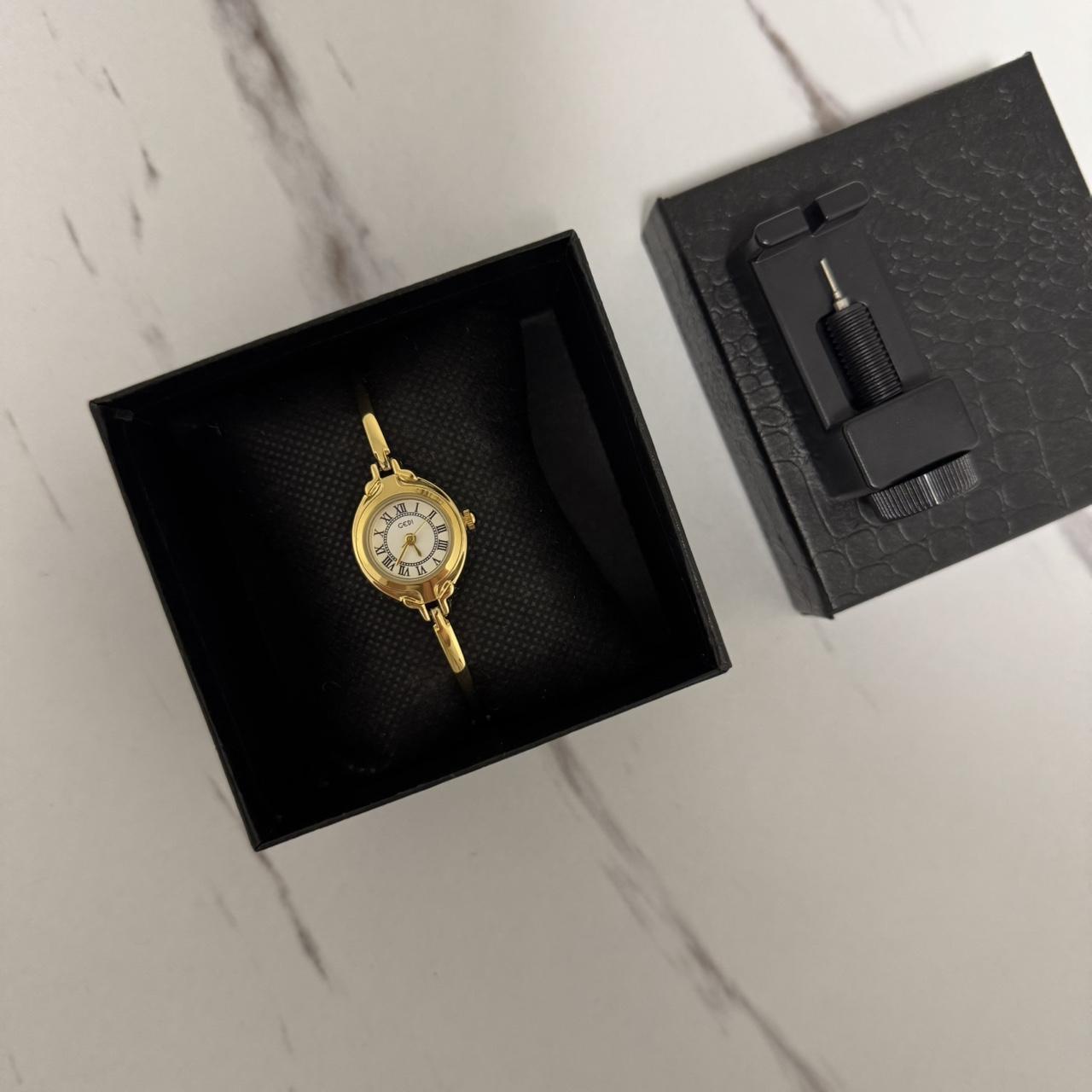 Tiny Gold/White Mini Watch