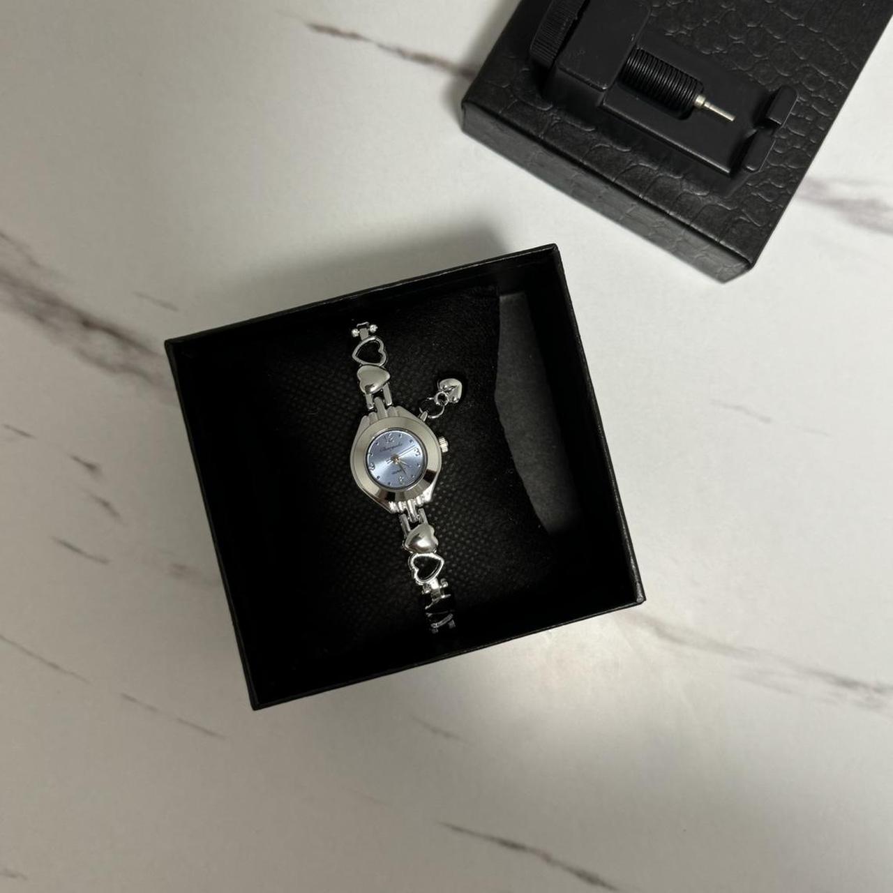 Silver/Blue Mini Watch Herat Charm