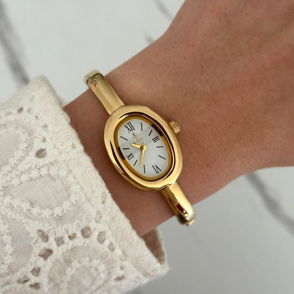 Catalina Gold/White Mini Watch