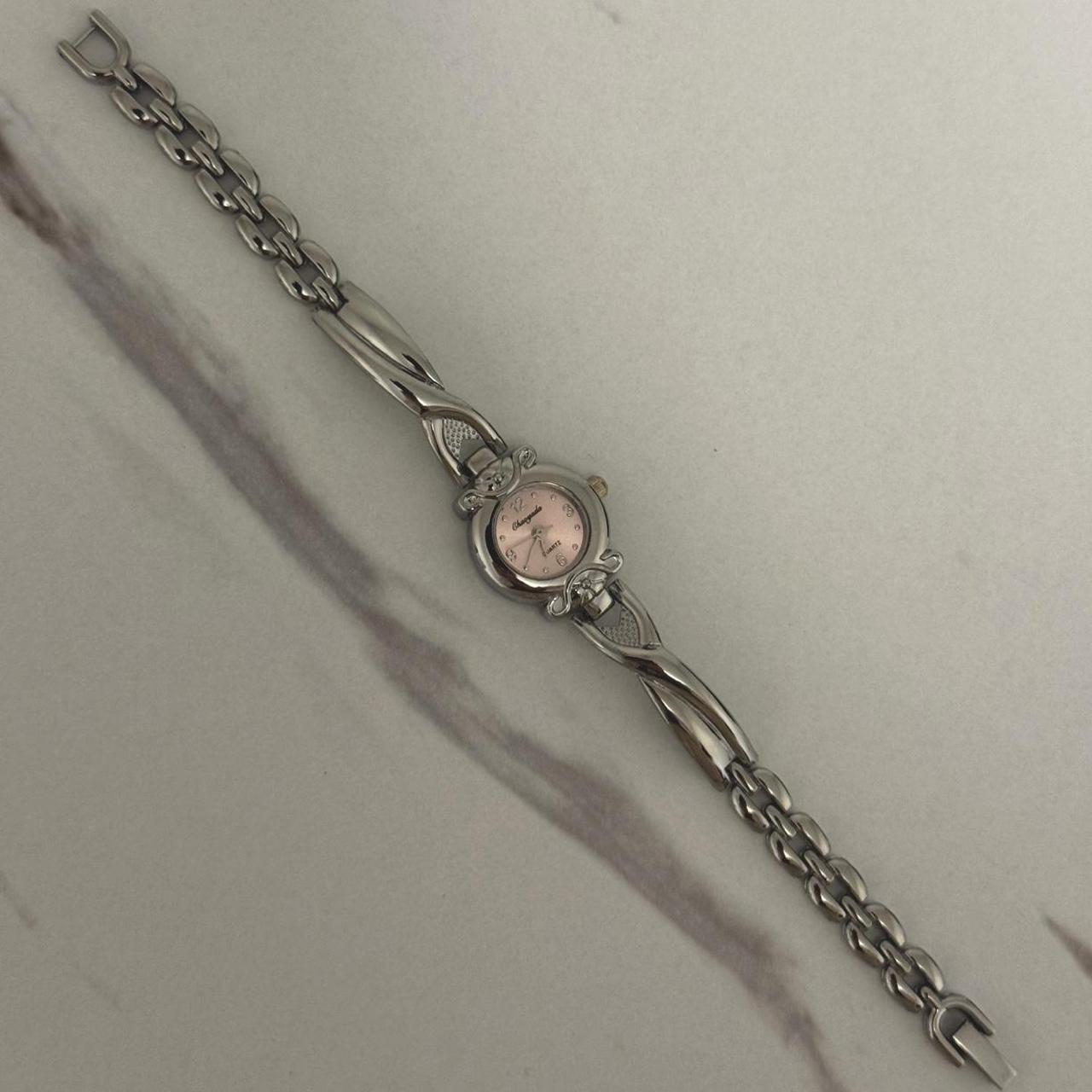 Silver/Pink Mini Watch