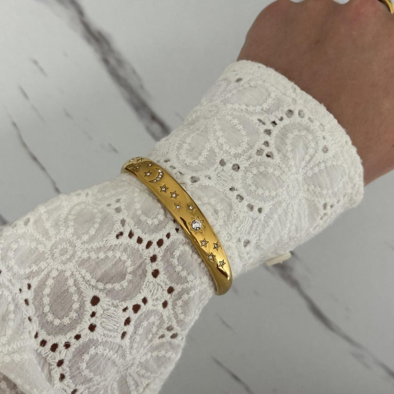 Gold Star Zircon Stones Bracelet