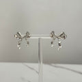 Silver Bow Earrings