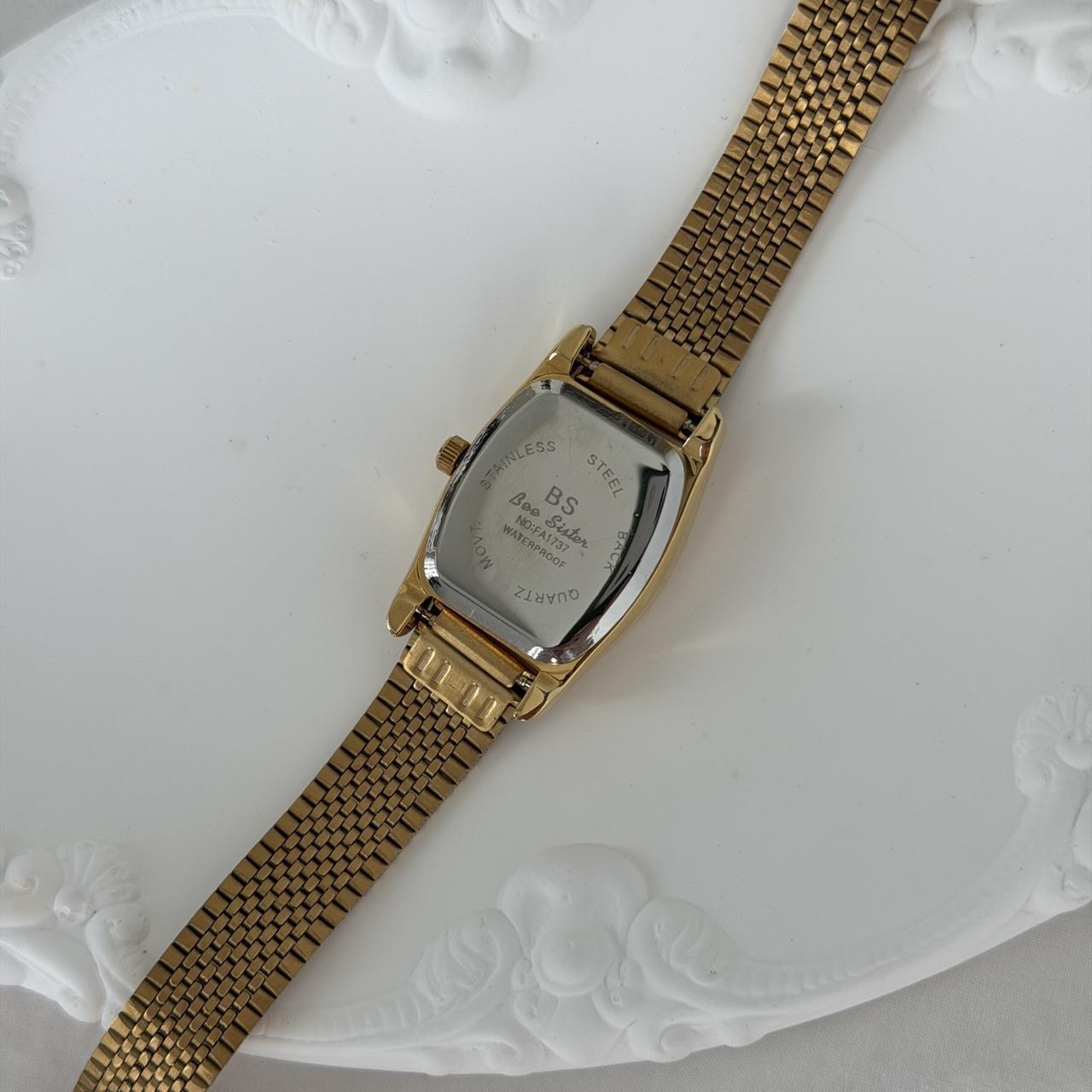 Gold Asymmetrical Watch