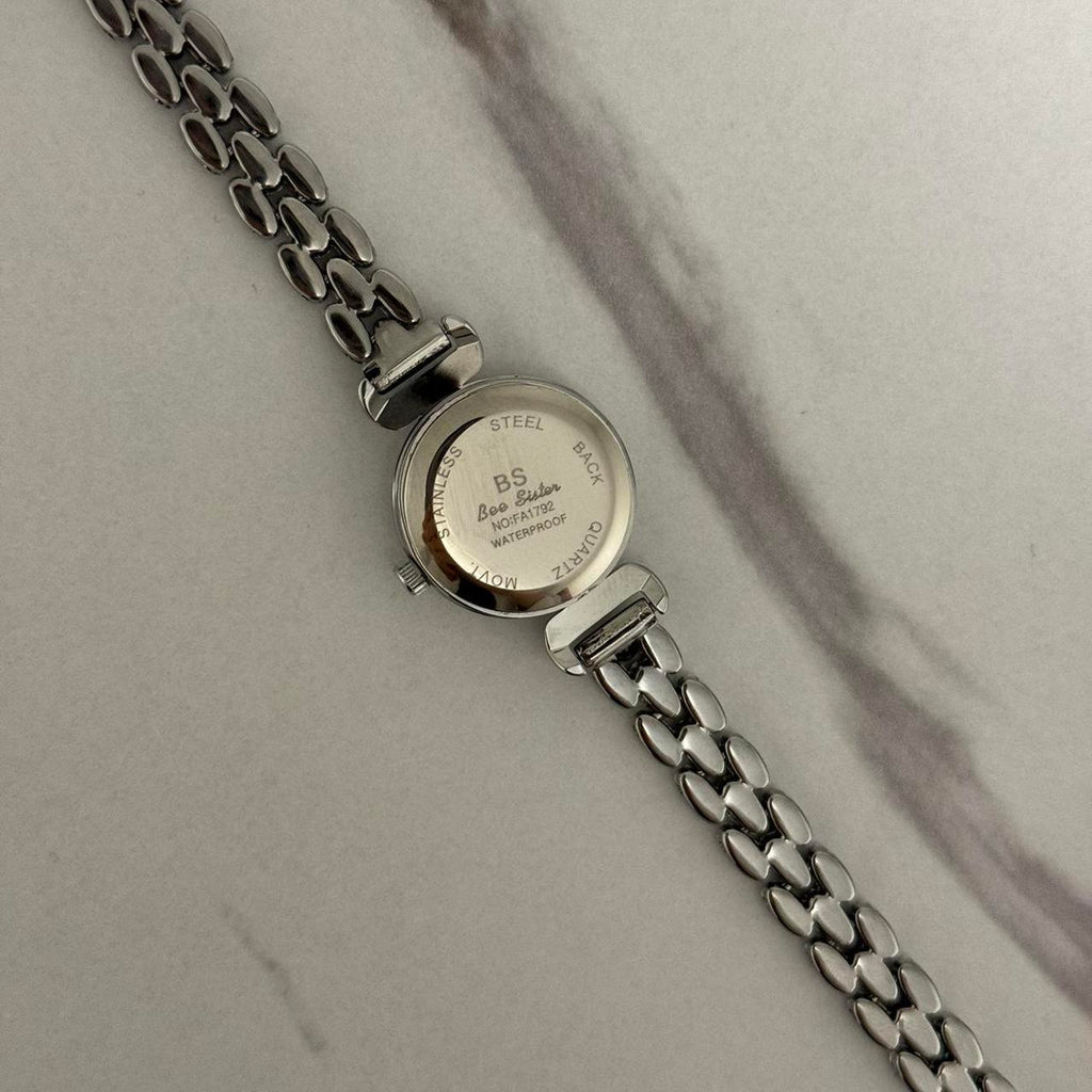 Mini Silver Baby Blue Watch Bracelet