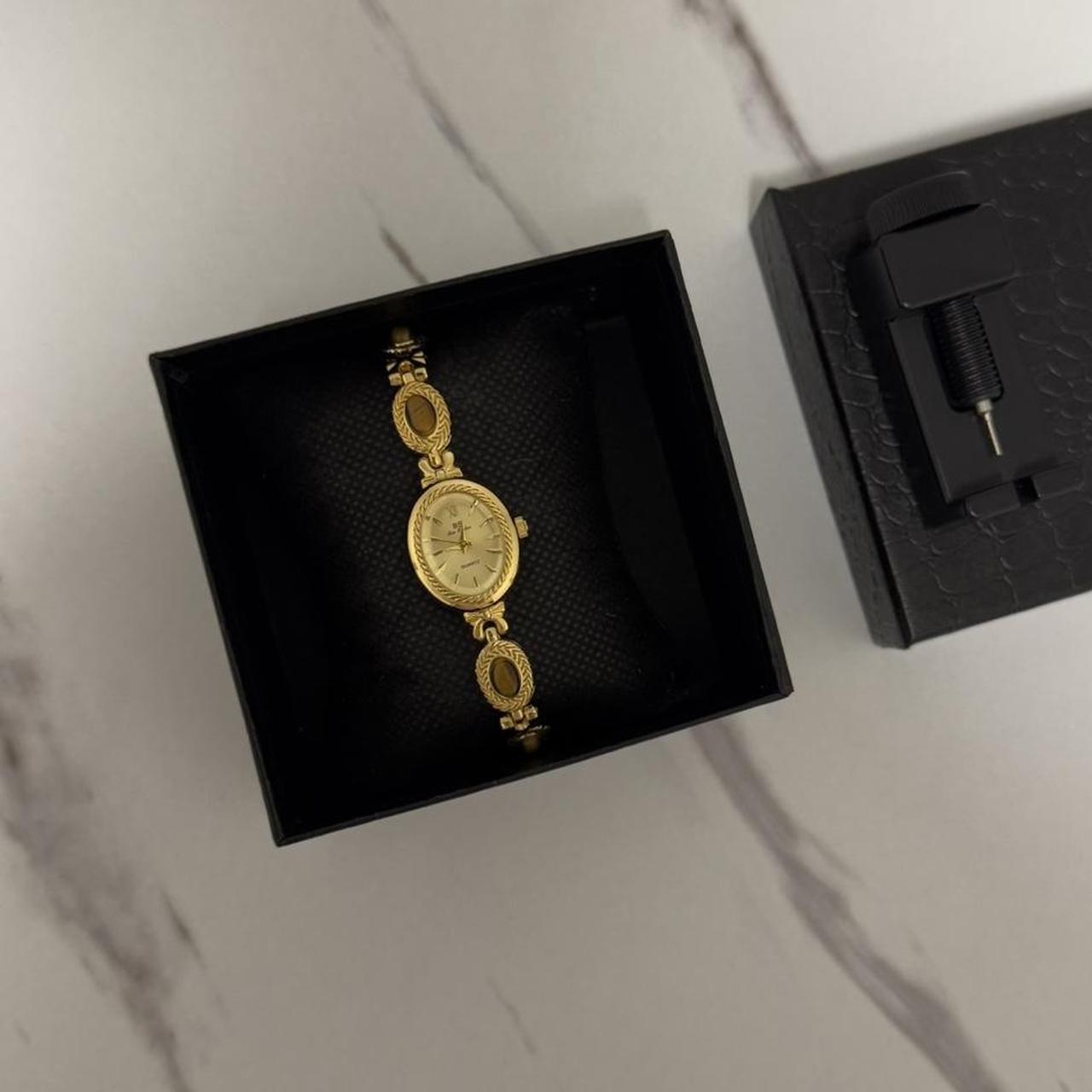 Elina Brown Natural Stone Watch