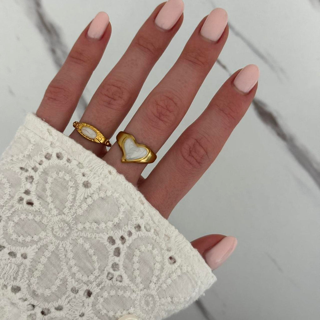 Set 2 Gold/White Rings