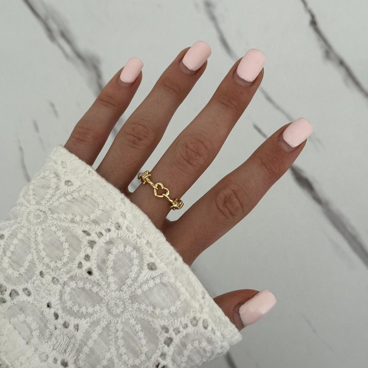 Gold Ring Heart Shape