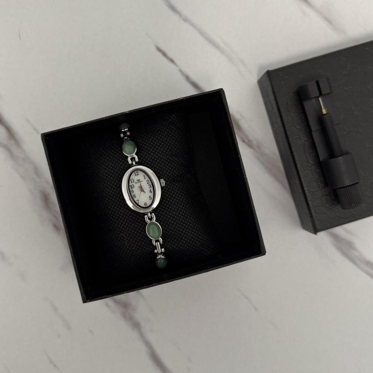 Mini Watch Barca green Natural Stone