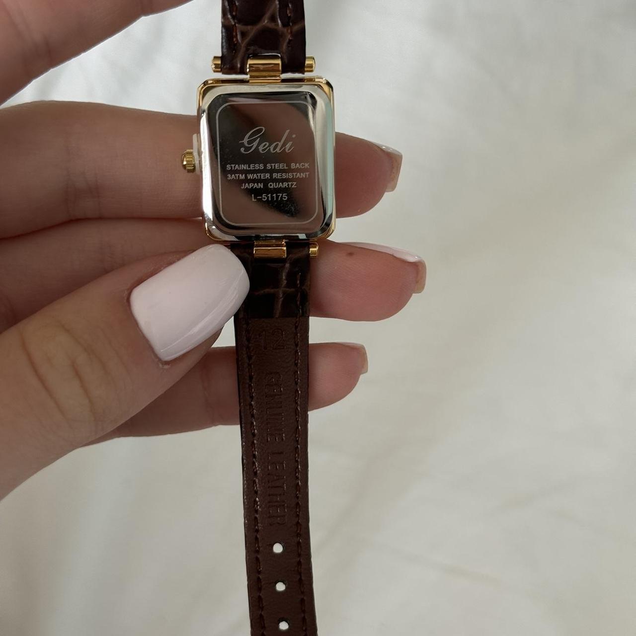 Square Brown/Gold Watch