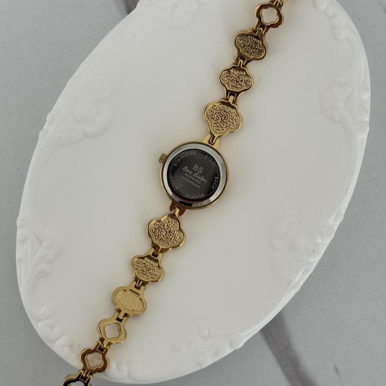 Gold Watch Zircon Stones