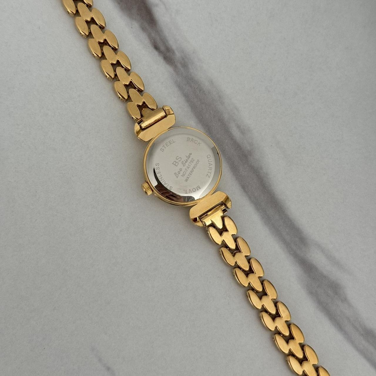Vintage Style Gold Mini Round Watch