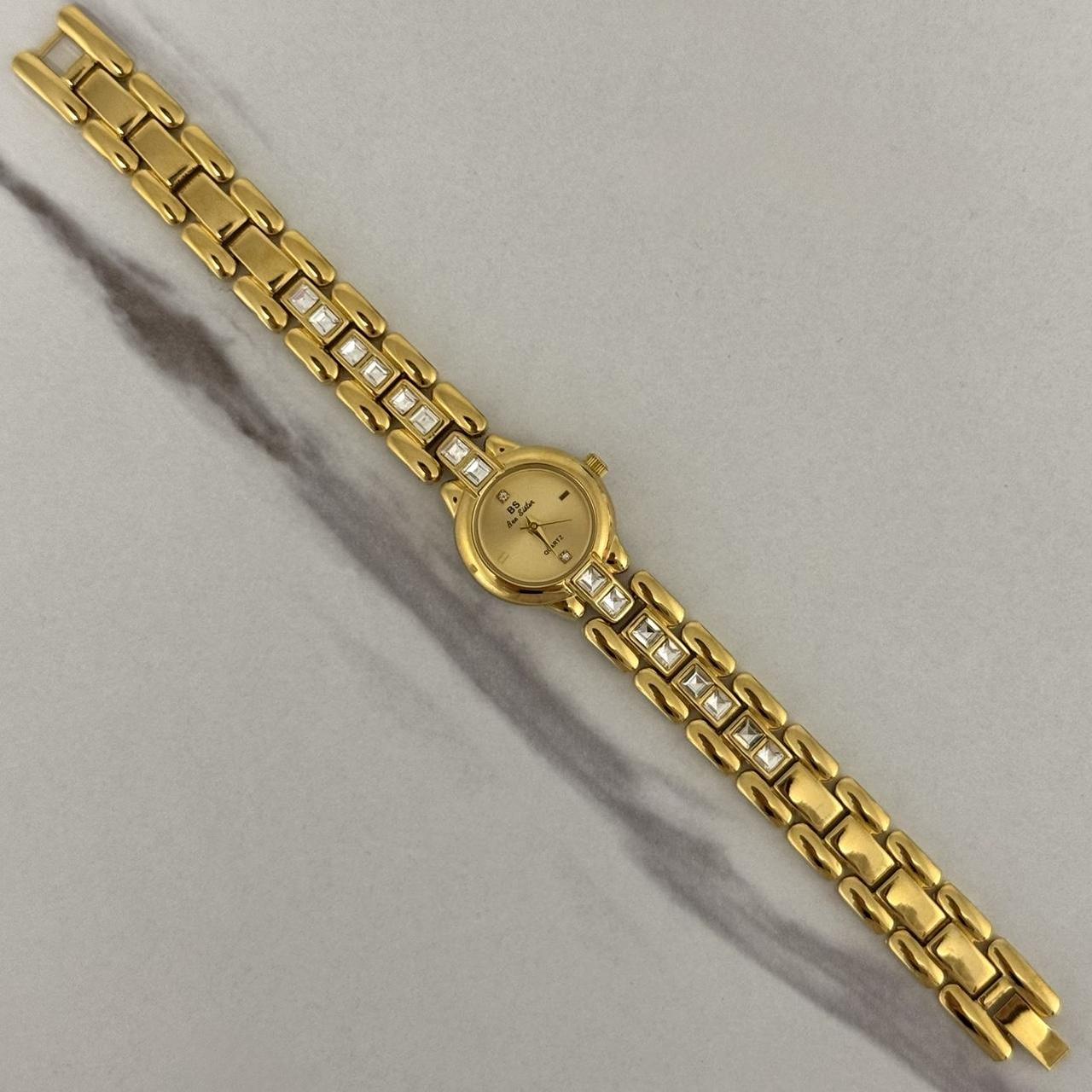 Gold Watch Zircon Stone