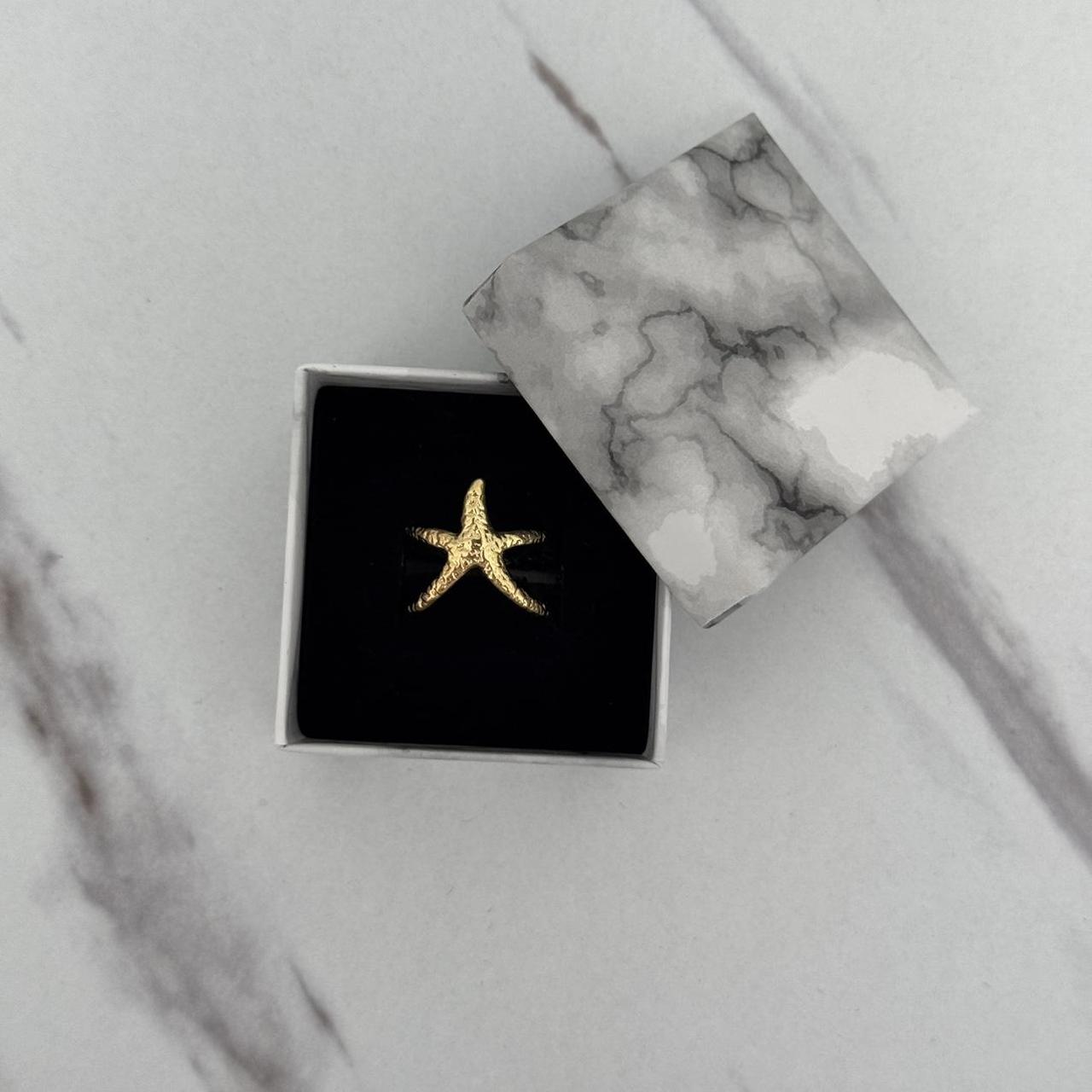 Gold Starfish Ring