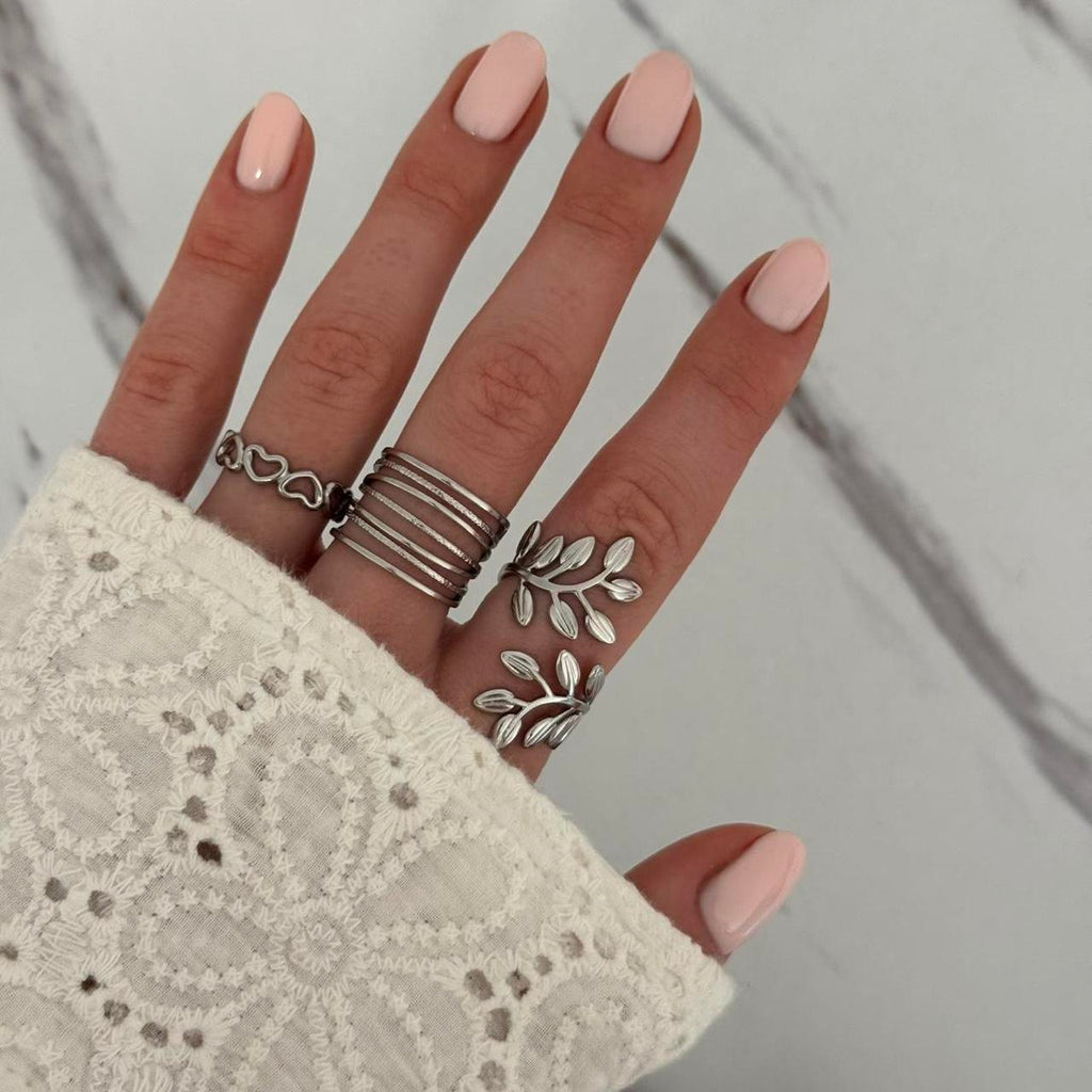 Set of 3 silver rings