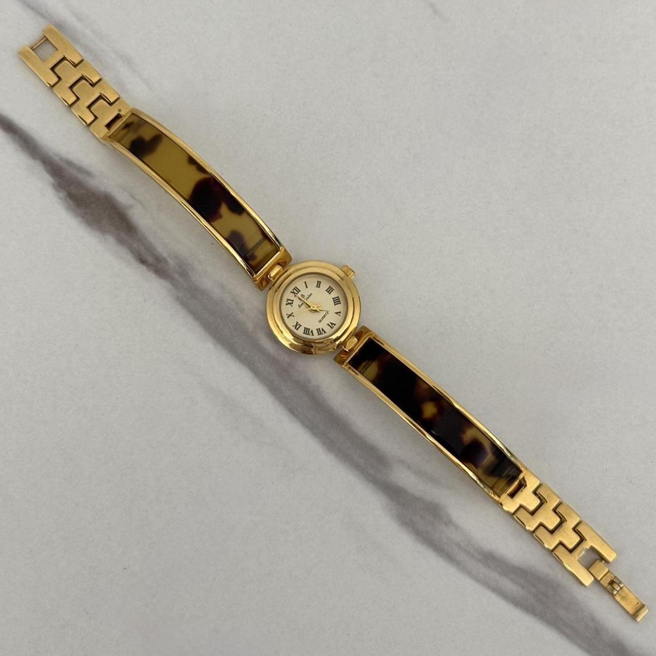 Gold Mini Round Watch Bracelet