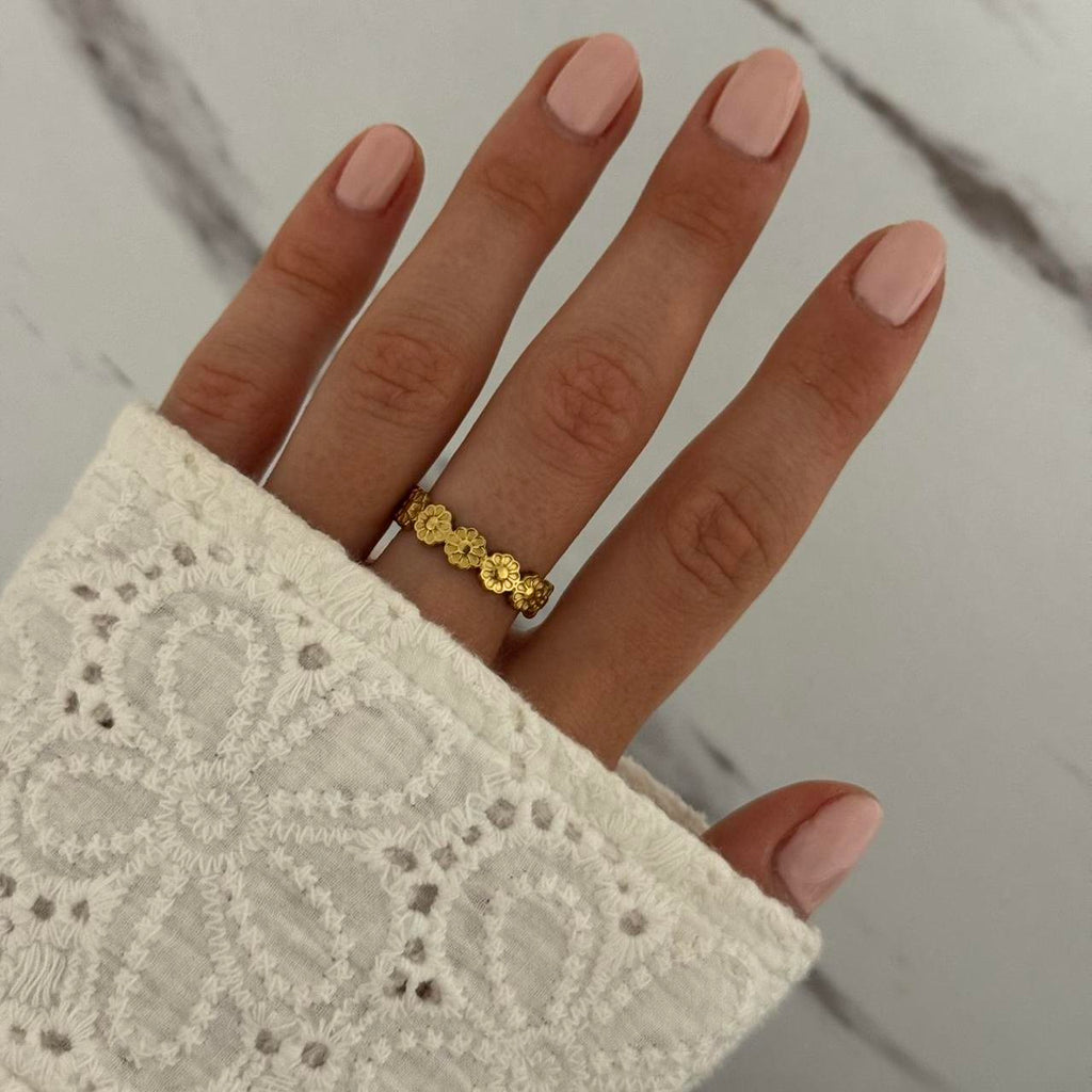 Gold Floral Ring